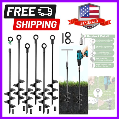 Ground anchors screw 18 - anchors, in,