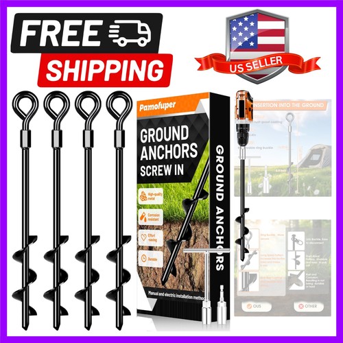 Ground anchors screw - anchors, in