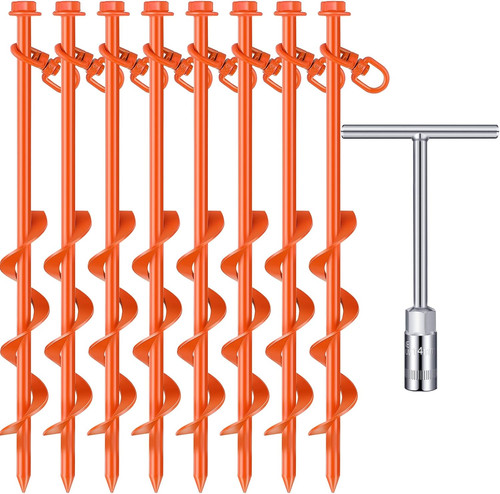 Pcs ground anchors screw in - 8,