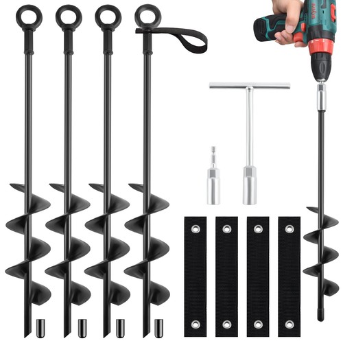 Inch ground anchors screw - 18-inch,