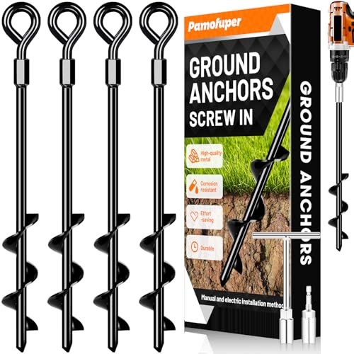 Ground anchors screw - anchors, in