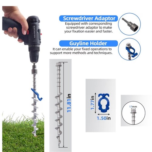 Ground anchors screw - anchors, screw-in