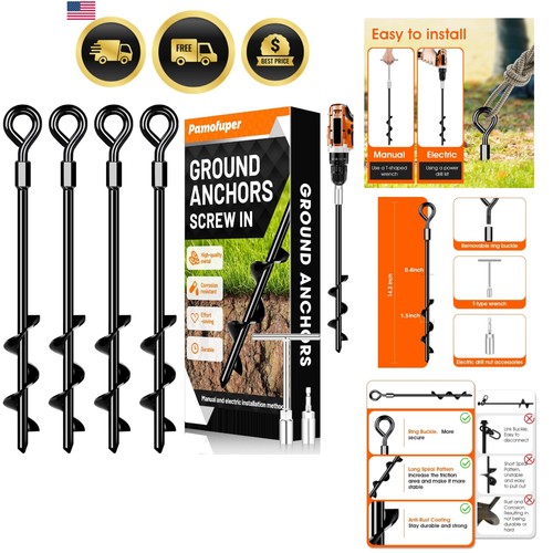 Ground anchors screw - anchors,
