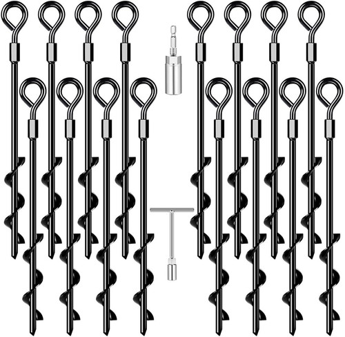 Ground anchors screw - ground, in