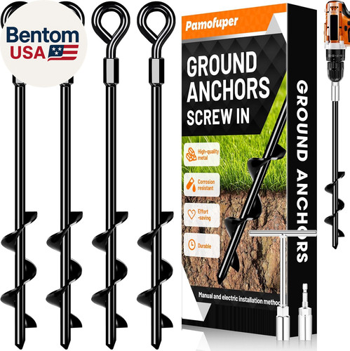 Ground anchors screw - screw, in