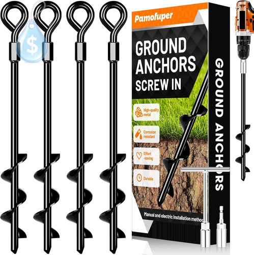 Ground anchors screw - anchors,