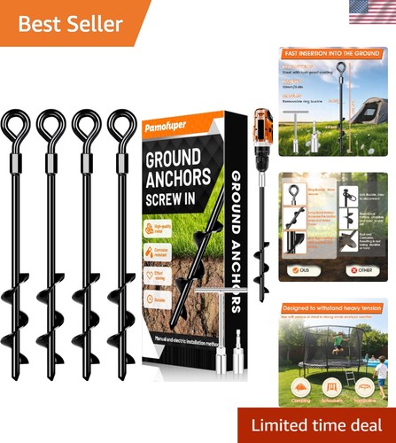 Ground anchors screw - ground, in
