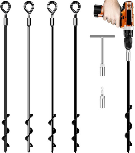 Ground anchors screw - anchors,