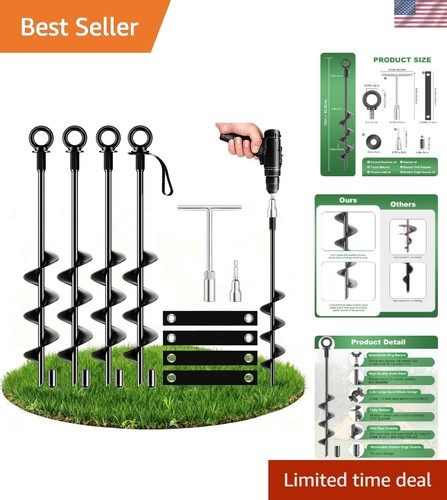 Ground anchors heavy duty tent - ground,
