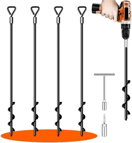 Ground anchors screw in - anchors, 24“