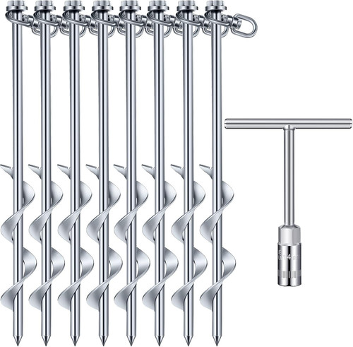 Pcs ground anchors screw in - 8,